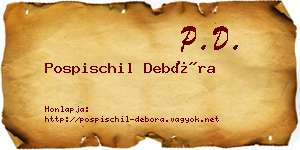 Pospischil Debóra névjegykártya